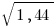 sqrt{1,44}